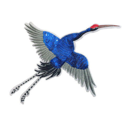 PT279 - Sequin Crane XL (Iron on)