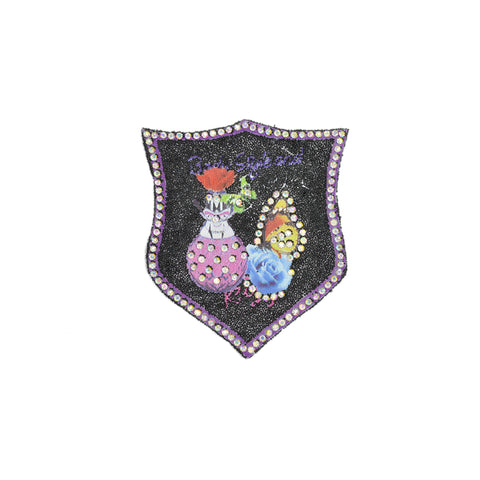 PT1776 - Blue Rose Badge (Iron on)