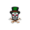 PS1787 - Green Hat Skull (Iron on)
