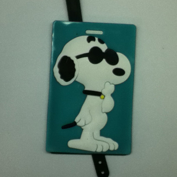 L00333 - Snoopy Blue Back Luggage Tag