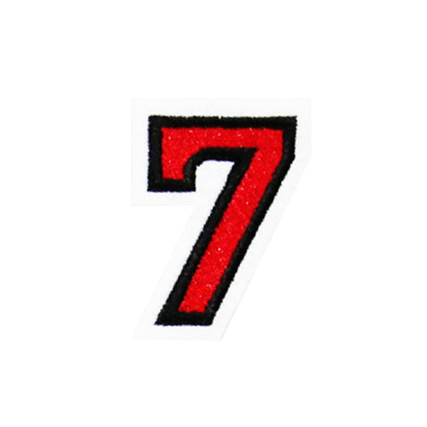 PH168 - Red Number 7 (Iron on)