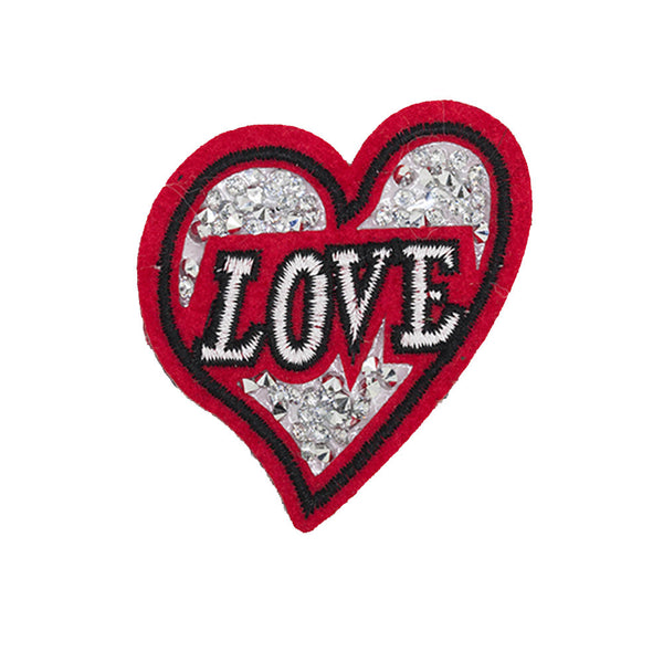 PT1365 - Stone Love Heart (Iron on)