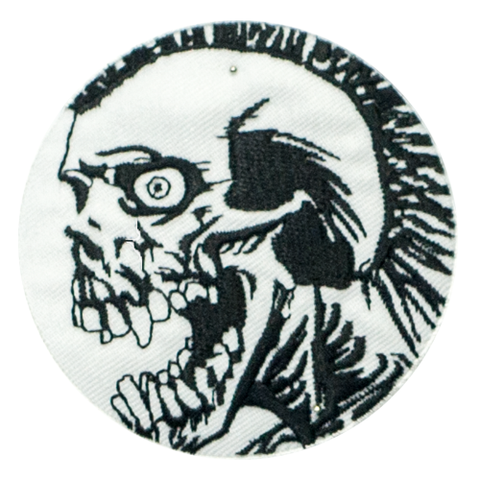 PH118 - Angry Skull Screaming (Iron on)