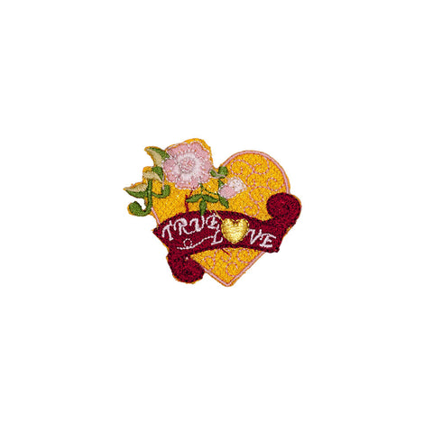 PS1947 - True Love Heart Orange (Iron on)