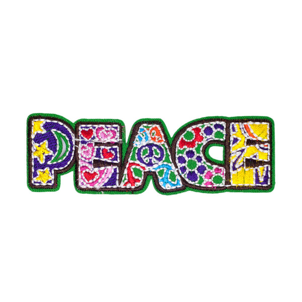 PH723 - Flower Peace Text (Iron on)