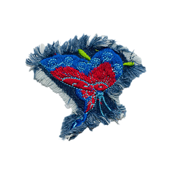 PT606 - Denim red-blue Butterfly (Sew on)