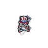 PS1553 - Stone cross skull (Iron on/Pin)