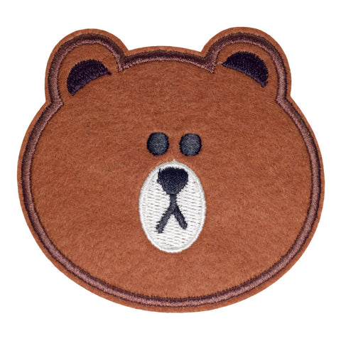 PH1017 - LINE BEAR BROWN Big (Iron on)