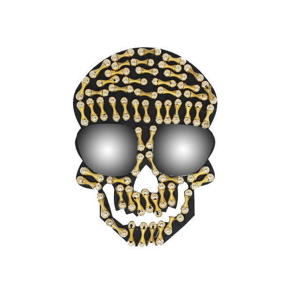 PT1252 - Fancy Skull w Glasses (Sew On)
