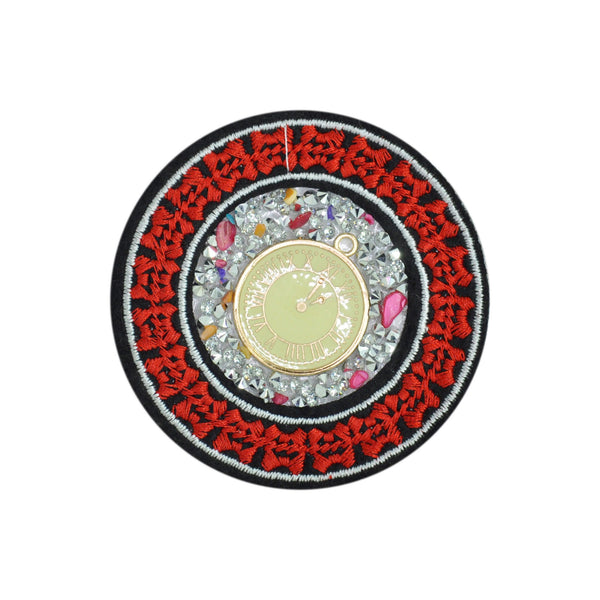 PT1231 Stone Clock Badge (Iron on)