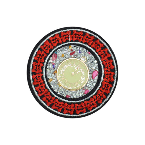 PT1231 Stone Clock Badge (Iron on)