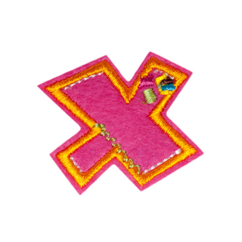 PH1038X - X letter (Iron on)