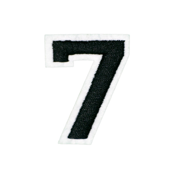 PH179 - Black Number 7 (Iron on)