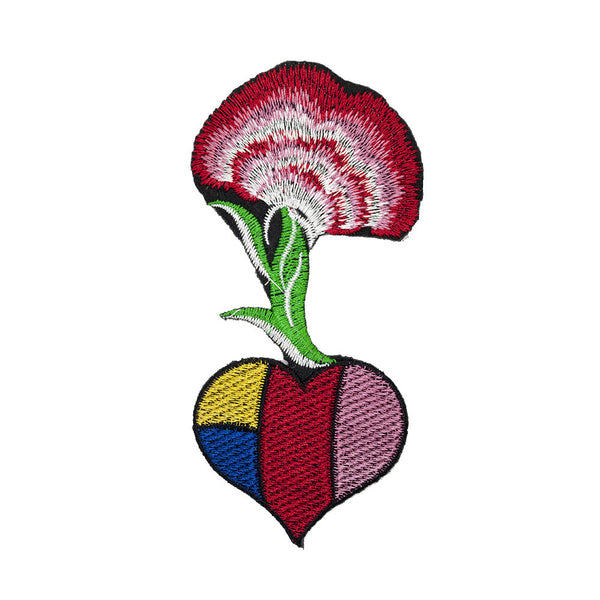 PT1408 - Heart & Flower (Iron on)