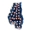 PT328 - Sequin Number 4 Denim (Sew on)
