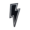PH224 - Black White lightning (Iron on)