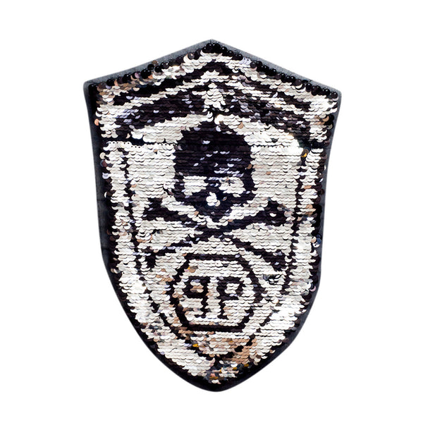 PT273 - Sequin Double Pirate Badge XL (Sew On)