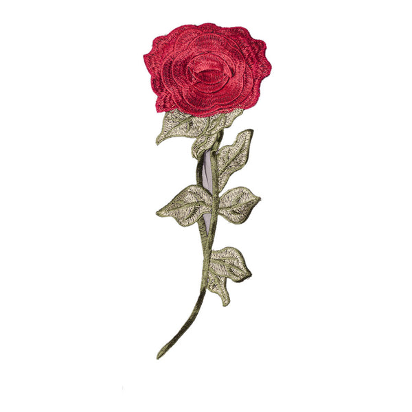PT1881 - Red Layered Rose Flower XL (Sew on)