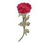 PT1881 - Red Layered Rose Flower XL (Sew on)