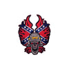 PT528 - Cross Fire Skull (Iron on)