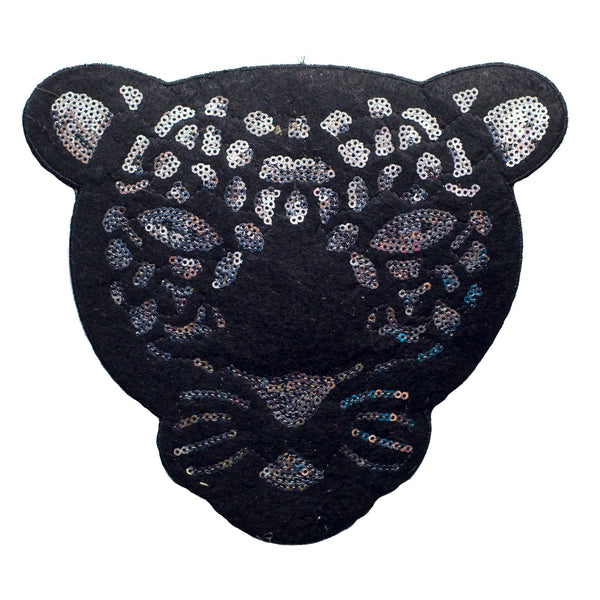 PT288 - Sequin Black Jaguar (Sew on)