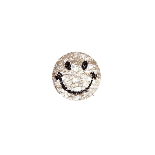 PT1843 - Black Stone Smile (Iron on)