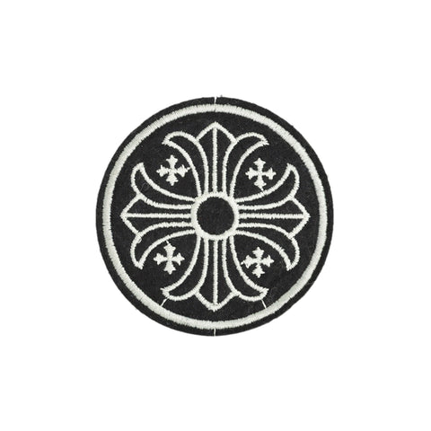 PH752 - Black Cross (Iron on)