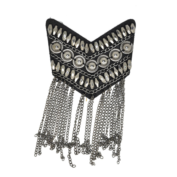 PT1360 - Metal Chain Badge (Sew on)