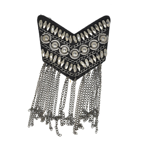 PT1360 - Metal Chain Badge (Sew on)