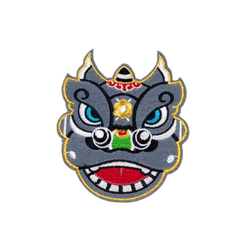 PH742 - Grey Lucky Dragon (Iron on)