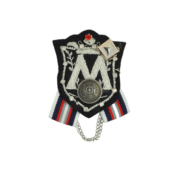 PS1550 - Stone M Badge (Iron on/Pin)