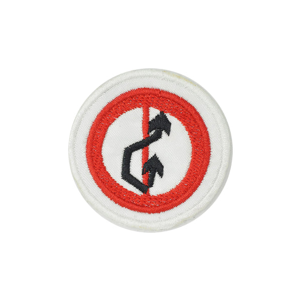 PT1361 - No Diverted Traffic Sign (Iron on)