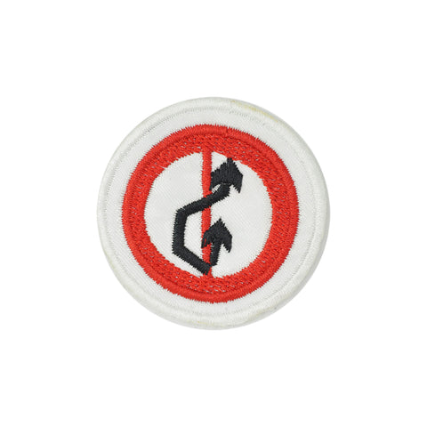 PT1361 - No Diverted Traffic Sign (Iron on)