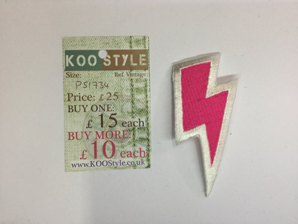 PS1734 - Pink Lightning (Iron on)