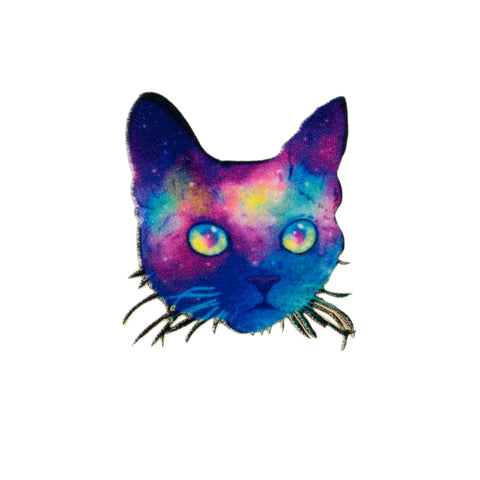 PT1148 Cat Purple Velvet (Iron on)