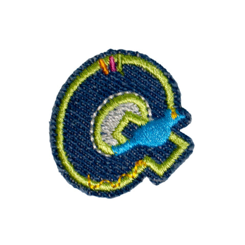 PH1036Q - Q DENIM LETTER (Iron on)