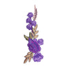 PT1867 - Purple Flower Brown Leaf (Iron on)