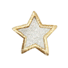 PH141 - Silver Star Golden Border (Iron on)