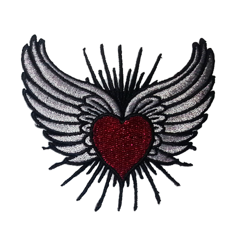 PH194 - Flying Heart (Iron on)