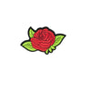 PT1827 - Red Black Lines Rose (Iron on)