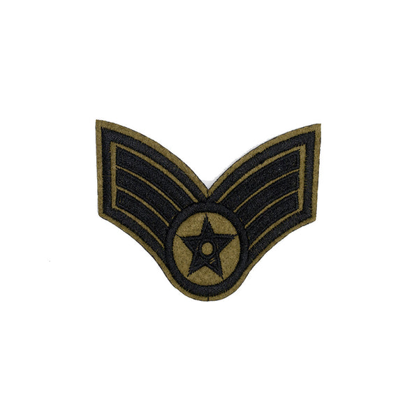 PT1282 - Star green badge (Iron on)