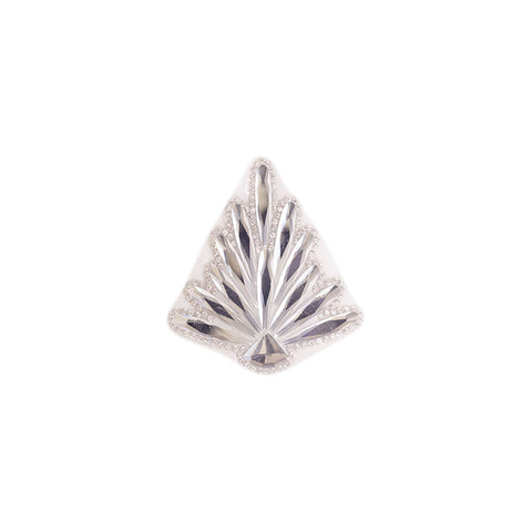 PT1926 - Stone White Leaf (Iron on)