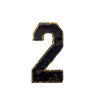 PT267 - Sequin Number 2 XL (Sew on)