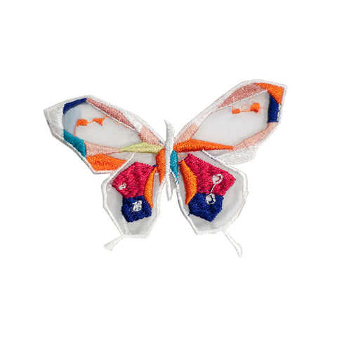PH764 - White Orange Butterfly (Sew On)