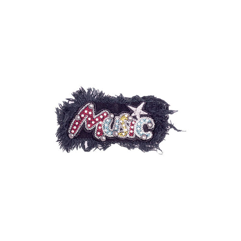 PT1852 - Denim Music Badge (Sew on)
