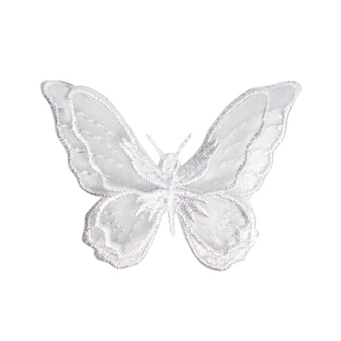 PH1034 - 2 Layer White Butterfly (Iron on)
