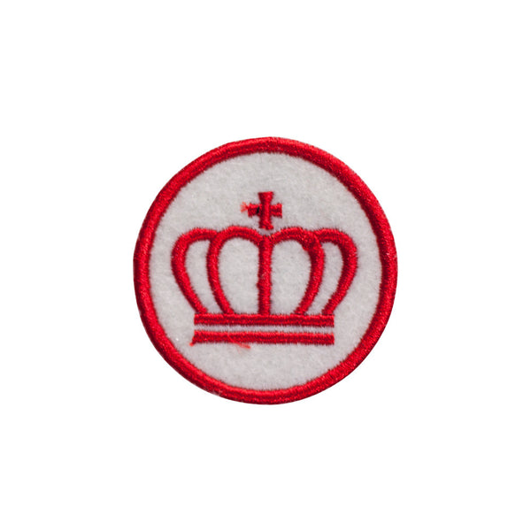 PH731 - Red Crown Badge (Iron on)