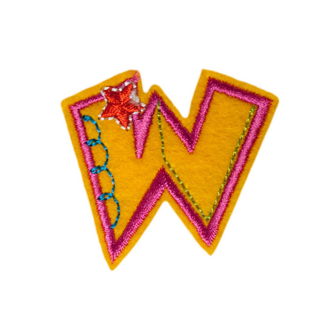 PH1038W - W letter (Iron on)