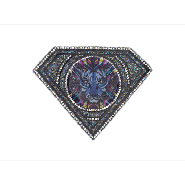 PT1169 - Diamond Wolf Totem 3D (Iron on)