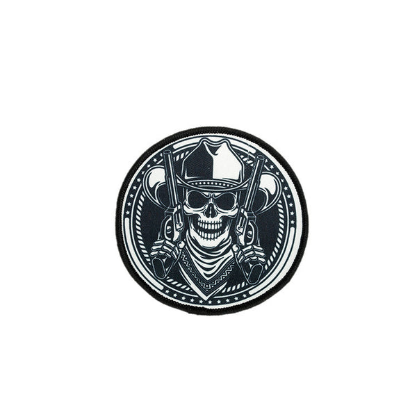 PT1133 - Two Guns Skull (Iron on)